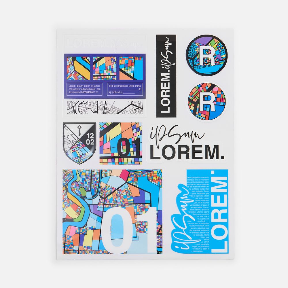 Наклейки UV-DTF Sticker Pack на заказ, l