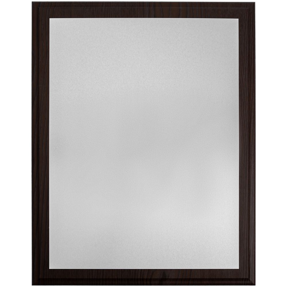 Плакетка Plaque XL, венге с серебристой пластиной, без уточнения