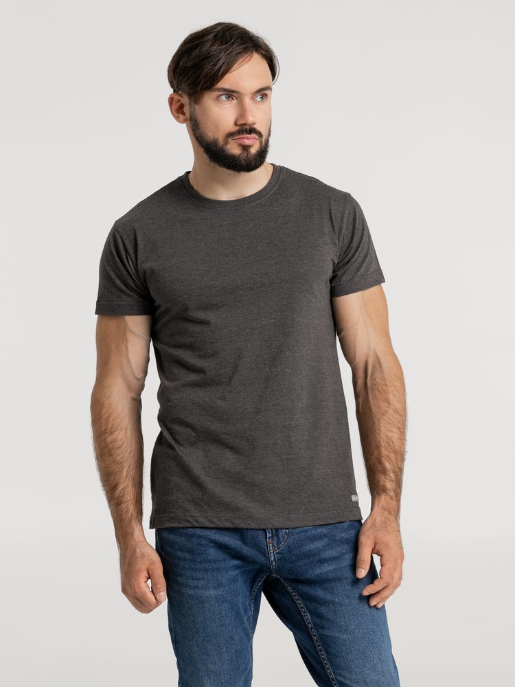 Футболка унисекс Firm Wear, черный меланж, черный