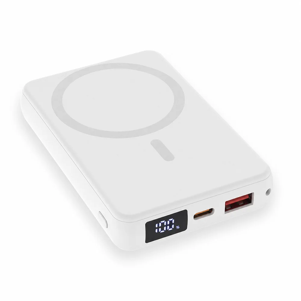 Магнитный внешний аккумулятор Quantum с беспроводной зарядкой (15W), 10000 Mah