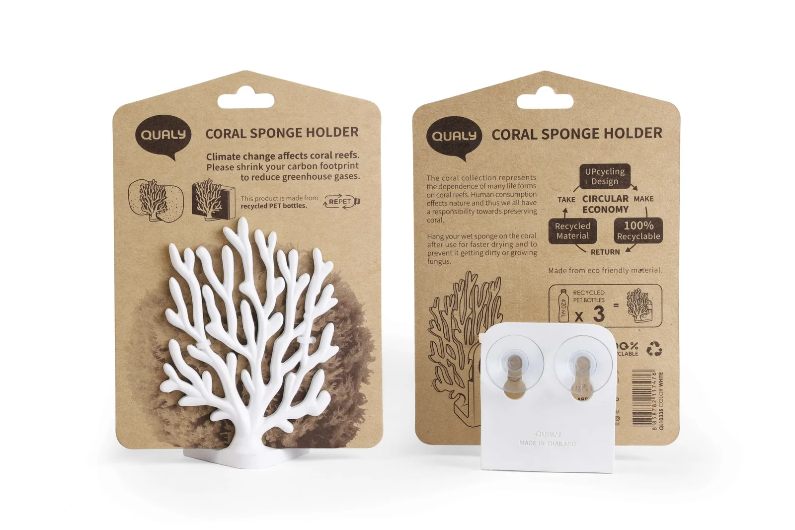 Держатель для мочалок coral sponge, Белый