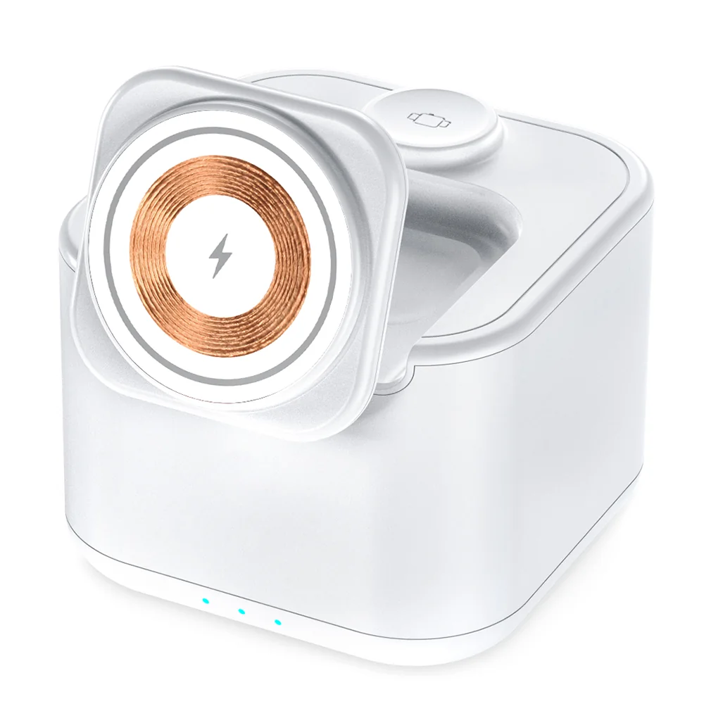 Беспроводная колонка Powerbox 5W с беспроводной зарядкой 15W, Белый