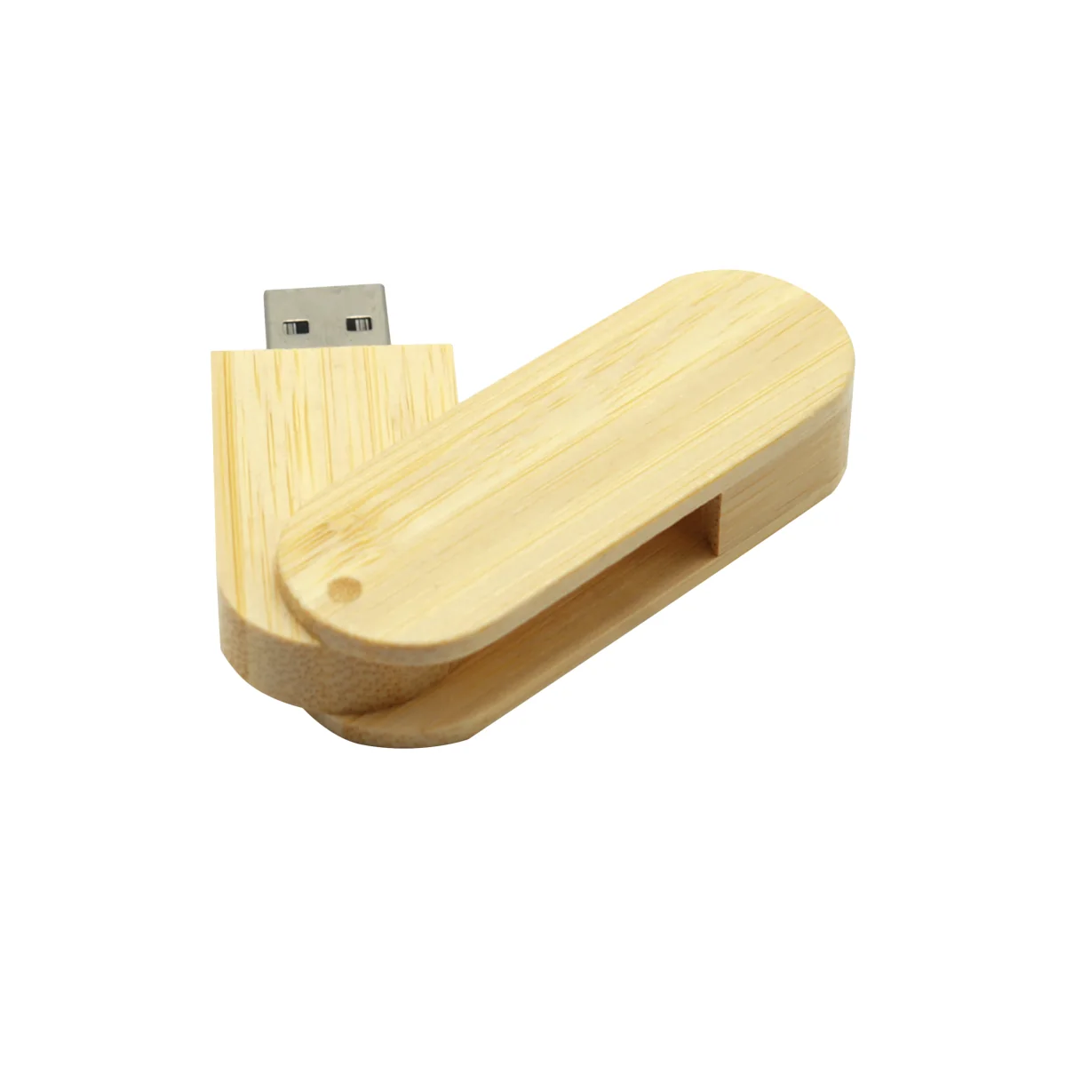 Флешка Green 16 Гб wooden color, Светло-коричневый