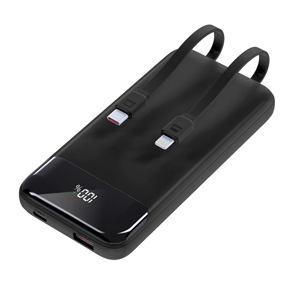Внешний аккумулятор Nero с быстрой зарядкой (до 22,5W), 10000 mAh, Чёрный