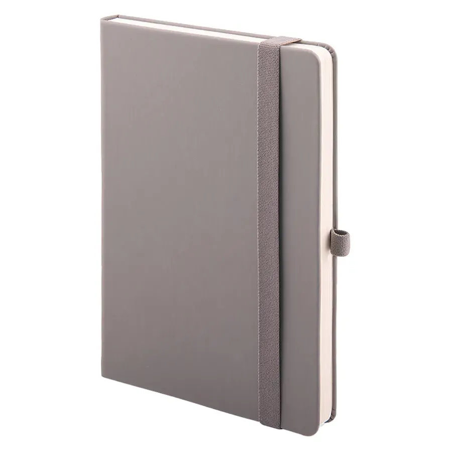 Бизнес-блокнот А5 FLIPPY, серый, твердая обложка, в линейку, серый