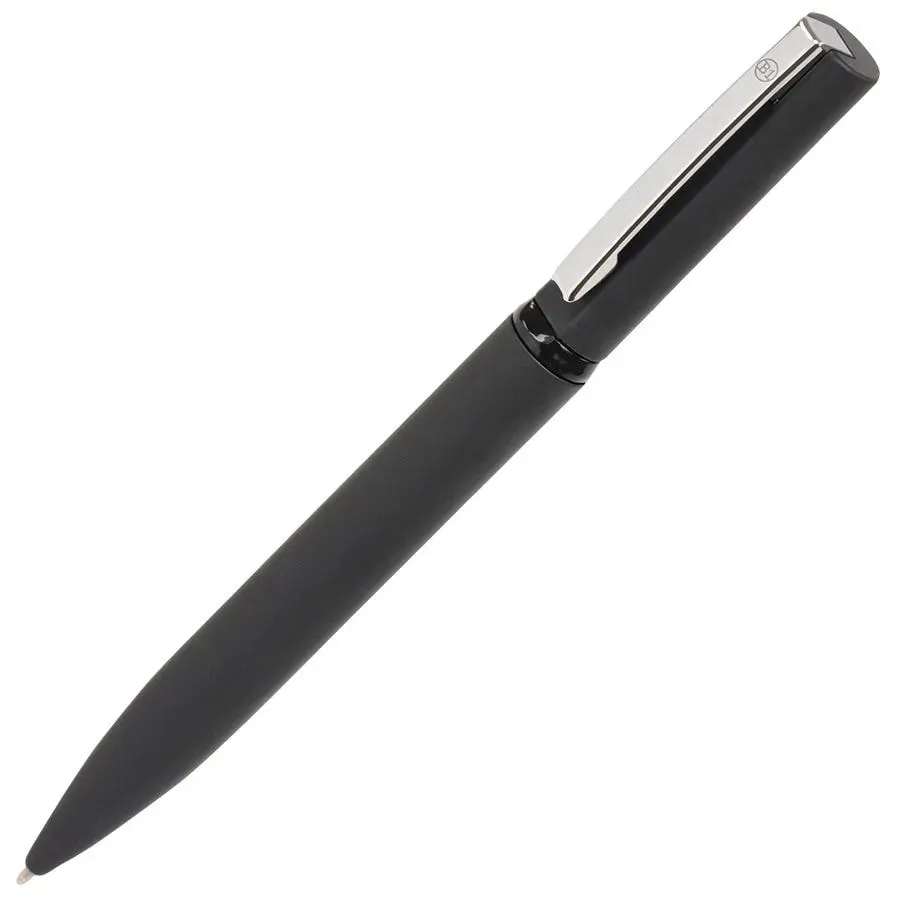 Ручка шариковая MIRROR, покрытие soft touch, черный