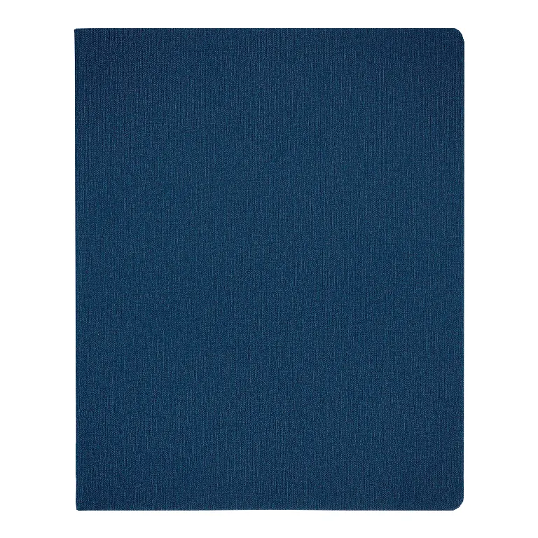 Еженедельник Urban Cambric A4, синий, недатированный, в полугибкой обложке, синий