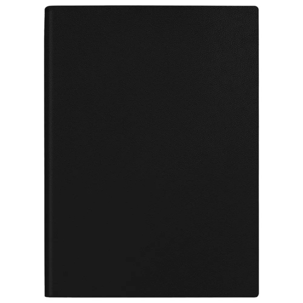 Ежедневник Flexy Foggia Folio B5, черный, недатированный, в гибкой обложке в подарочной коробке, черный