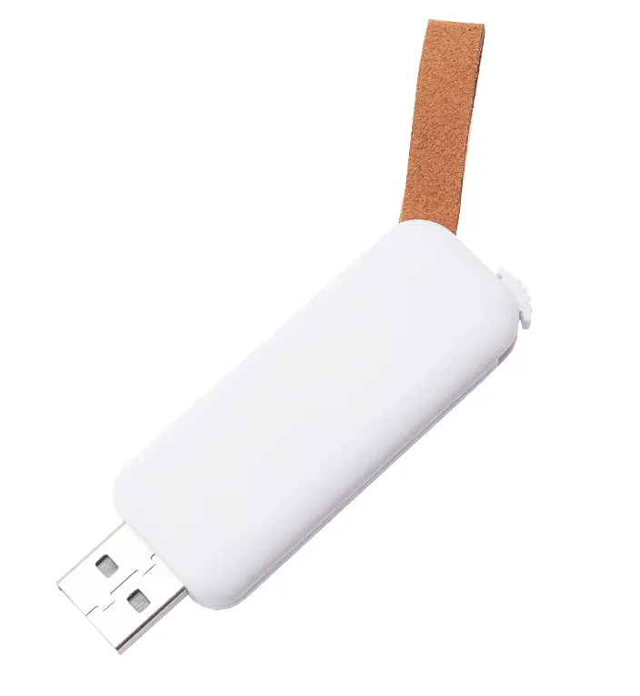 Флеш накопитель Pony, USB 2.0 16GB, пластик, белый, белый