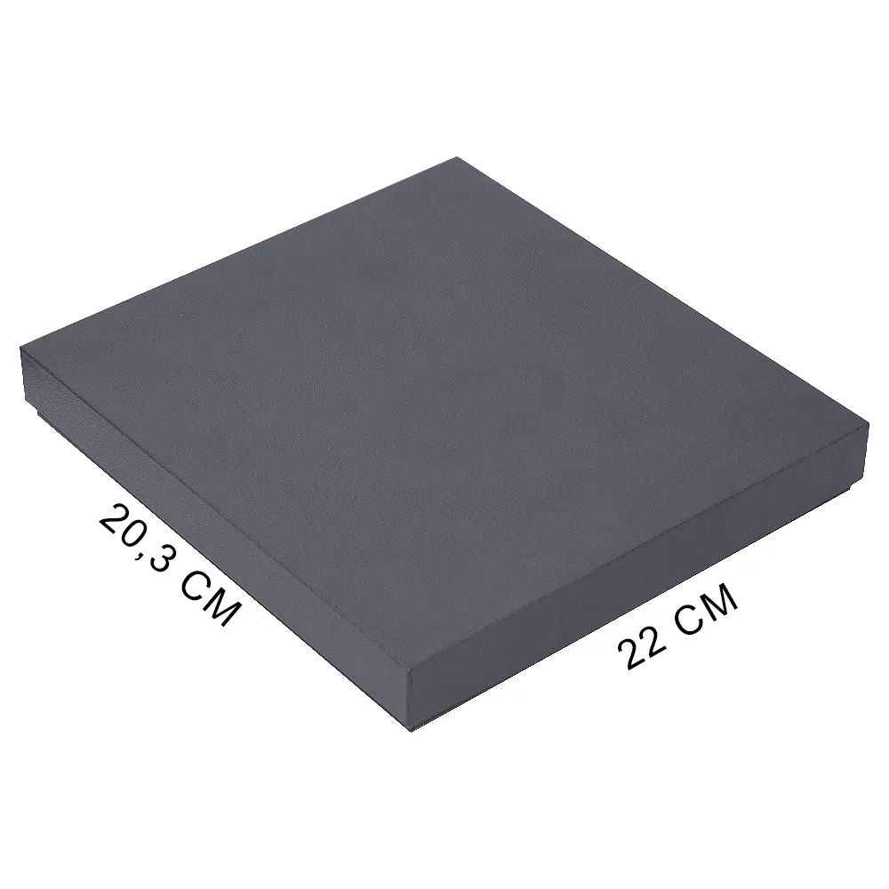Коробка подарочная, размер 203*220*30 мм, Solution Gift Linen для ежедневника и ручки, серебро