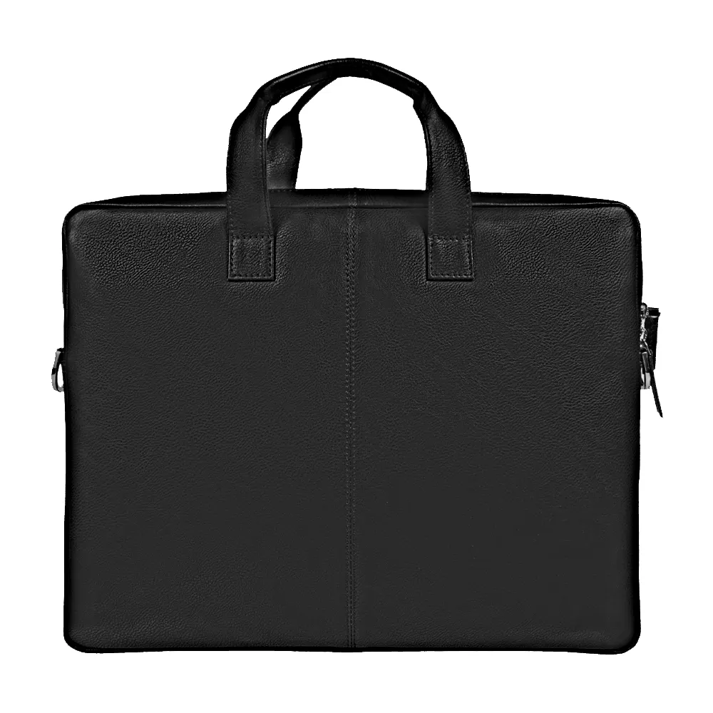 Портфель из натуральной кожи Leather Country Attashe, черный, черный