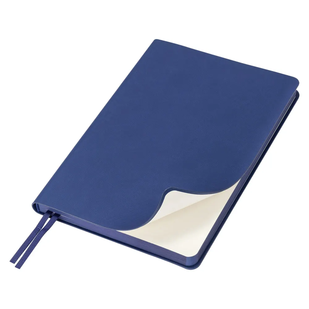 Ежедневник Flexy Latte Soft Touch B6, синий, недатированный, в гибкой обложке, синий