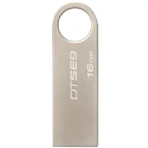 Флеш накопитель USB 2.0 Kingston DataTraveler SE9 16GB, металл, серебристый, серебристый