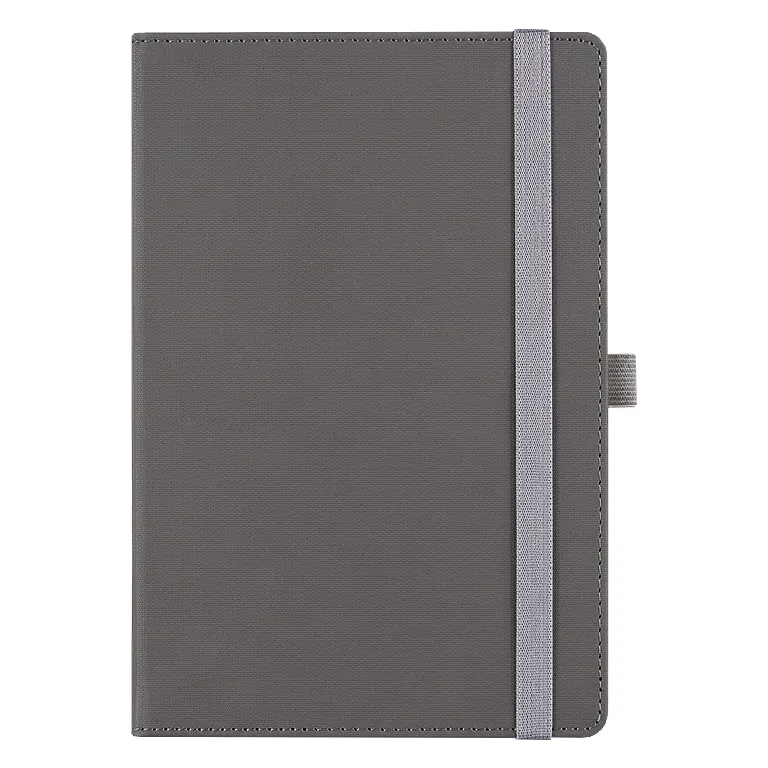 Ежедневник Alfa Note Pasu А5, серый/серый, недатированный, в твердой обложке, серый/серый / серый