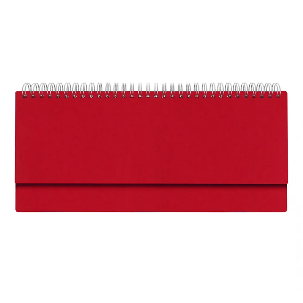 Планинг Alfa Soft 325*130 мм, черный, недатированный, в твердой обложке, красный
