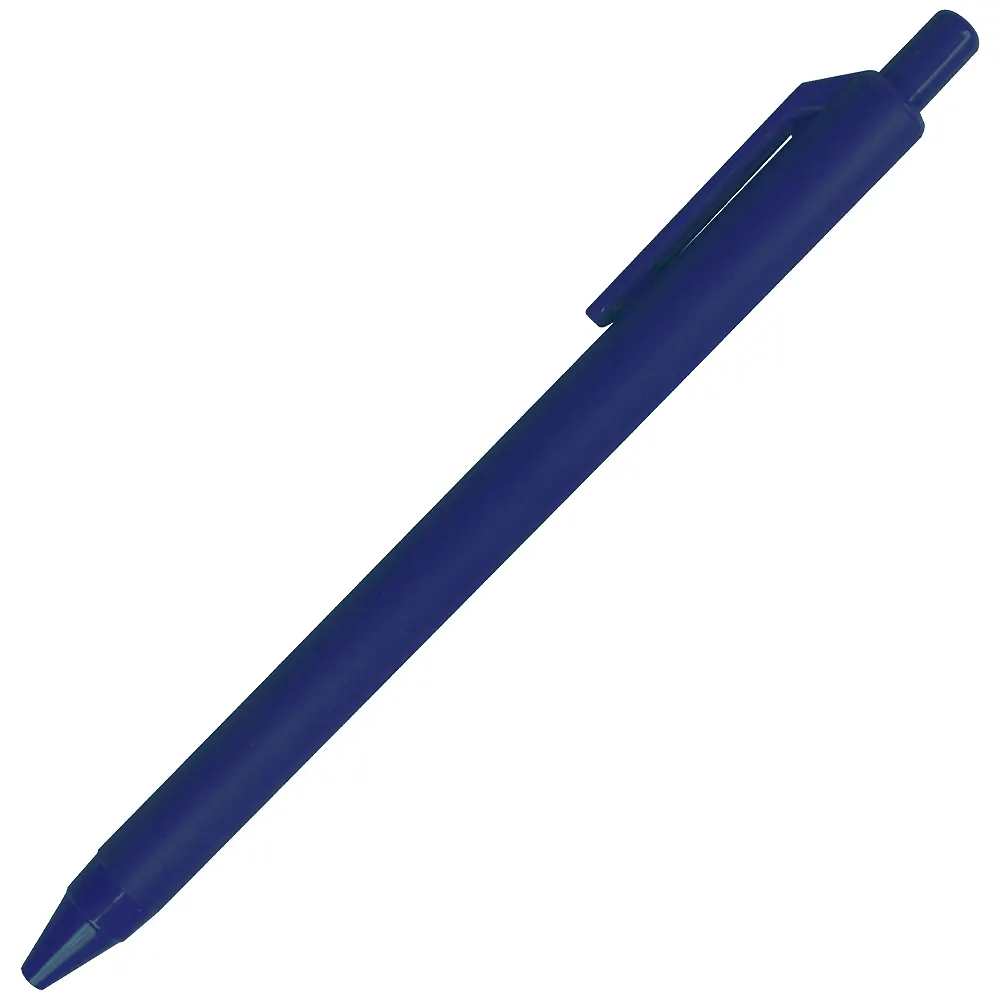 Ручка шариковая Ponte Soft, пластиковая, софт тач, белая, синий