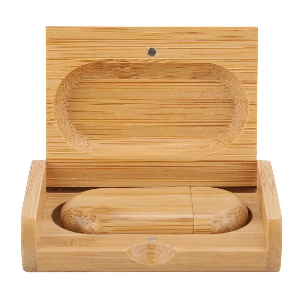 Флеш накопитель USB 2.0 Maple BOX в футляре, клен, дерево/дерево, 32 Gb, светло-коричневый