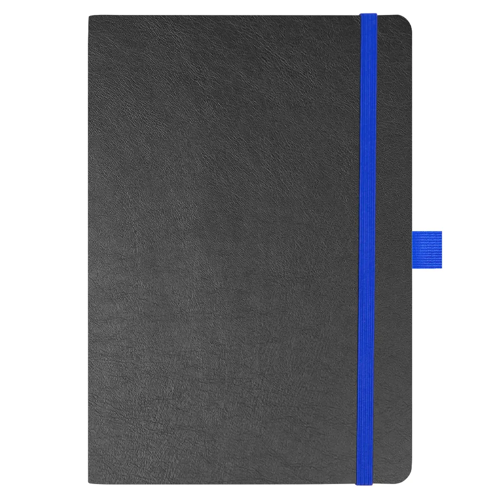 Блокнот Flexy Forest Urban Soft leather А5, недатированный, с резинкой и петлей для ручки, в гибкой обложке, черный
