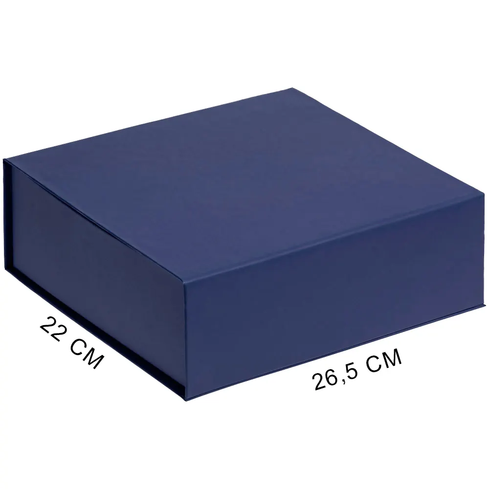 Подарочная коробка, размер 25*21*8,5 см, Solution Prestige Linen с магнитным клапаном, черная,