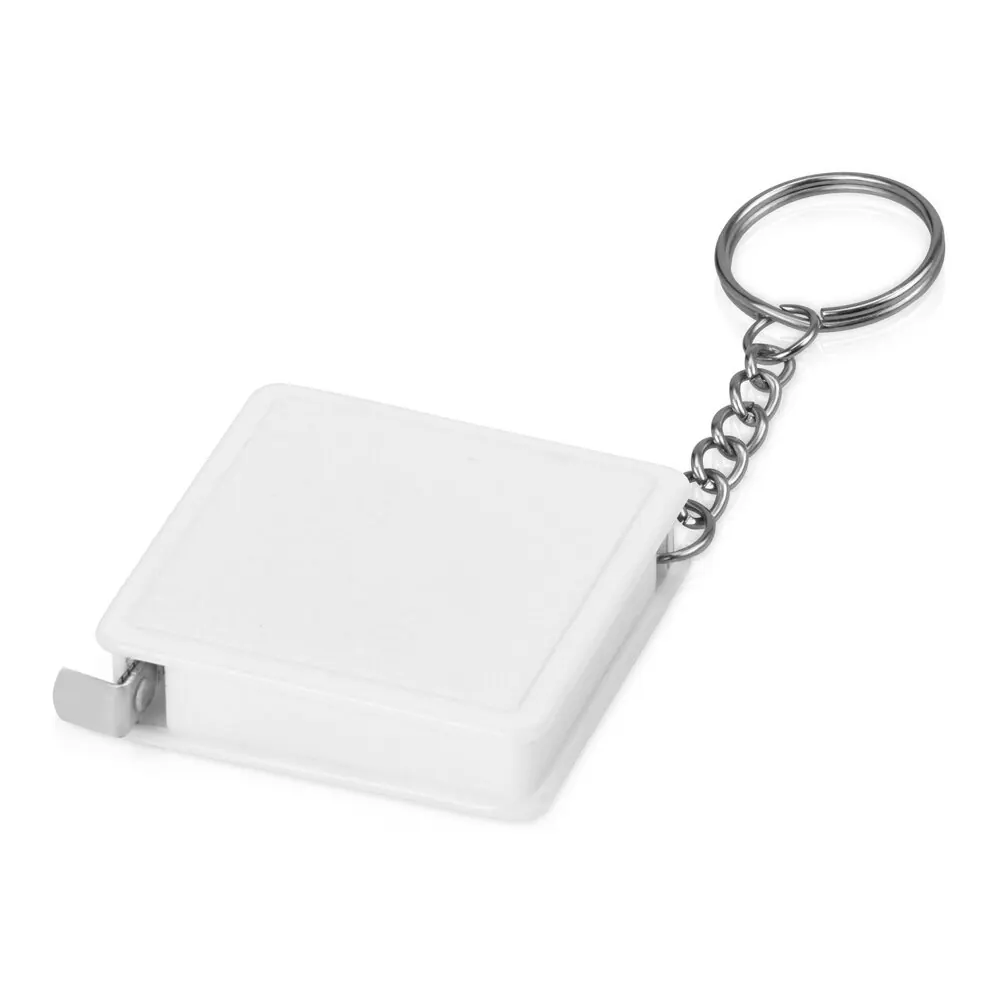 Брелок Tools рулетка Сантиметр, 1 м, белая, пластиковая, белый