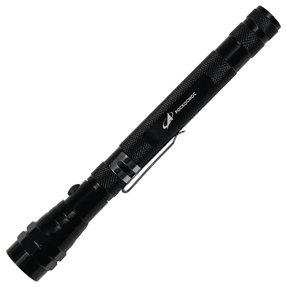 Фонарь телескопический Tools Flashlight, с магнитом, черный, черный 1