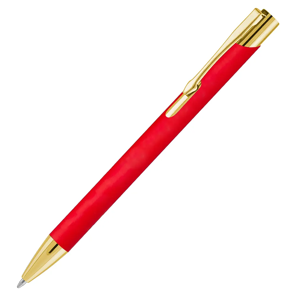 Ручка шариковая, Legend Soft Touch Mirror Gold Requis, белая/золотистая