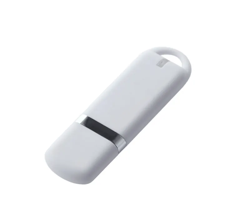 Флеш накопитель USB 2.0 Memo 16GB, пластик Софт Тач, белый/белый, белый