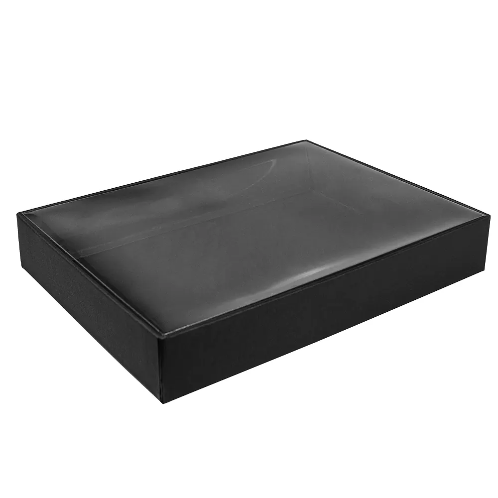 Коробка подарочная, черная Solution Superior, размер 23*17,9*3,1 см, под ежедневник в суперобложке, черный