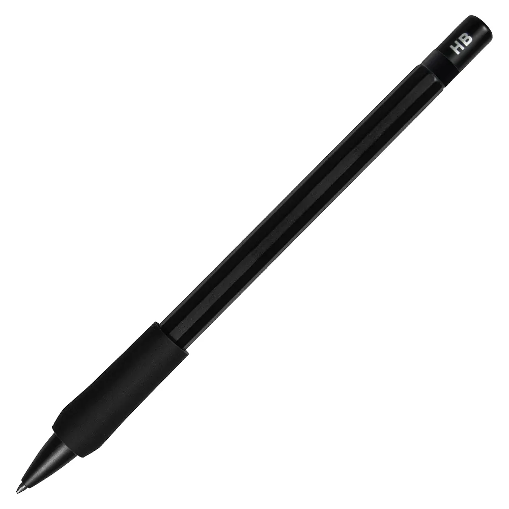 Карандаш шестигранный Hexagon Soft Grip, пластик, черный, твердость HB, черный