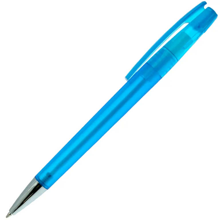 Ручка шариковая, пластиковая, фрост, синяя/серебристая, Z-PEN