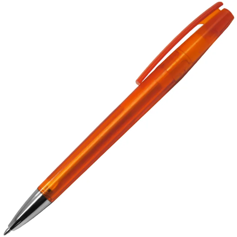 Ручка шариковая, пластиковая, фрост, синяя/серебристая, Z-PEN, оранжевый