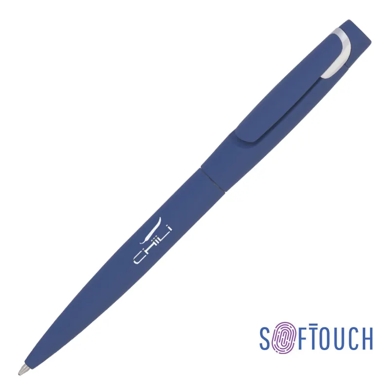 Ручка шариковая "Saturn" покрытие soft touch, Темно-синий