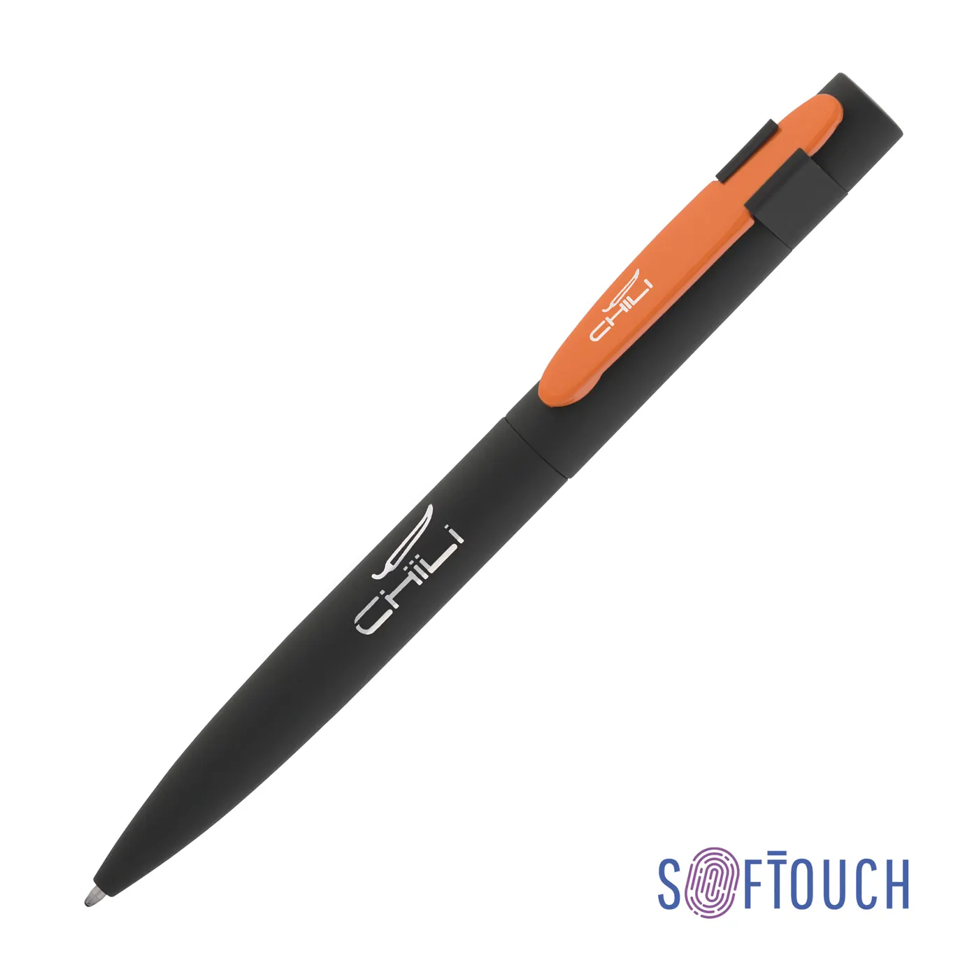 Ручка шариковая "Lip", покрытие soft touch, Черный