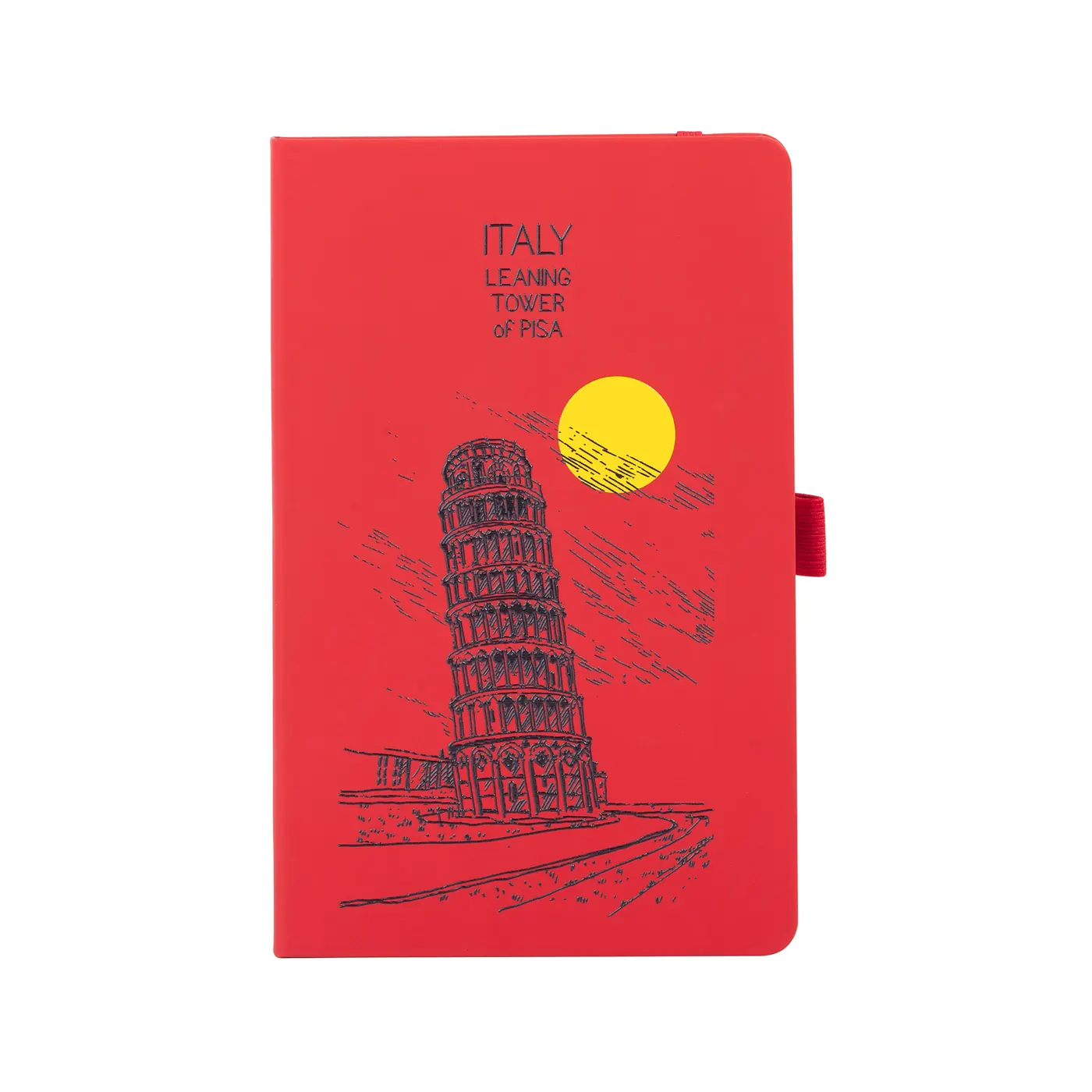 Блокнот "Парма_Torre Pisa", формат А5, Красный