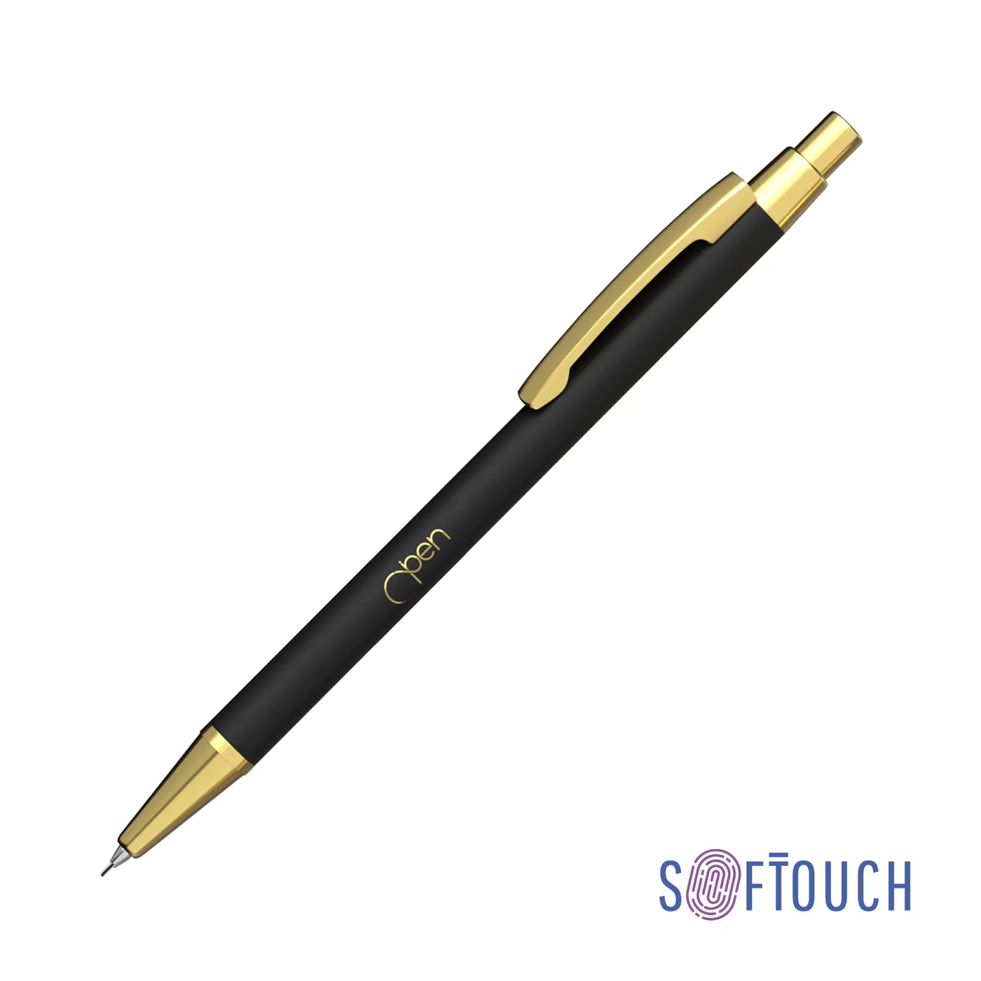 Карандаш механический "Ray", покрытие soft touch, Черный