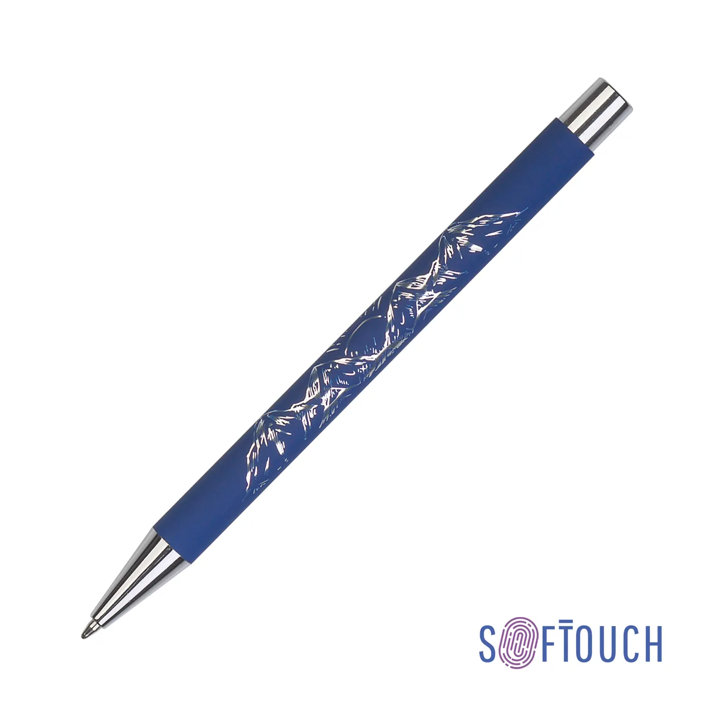 Ручка шариковая "Aurora", покрытие soft touch, Темно-синий