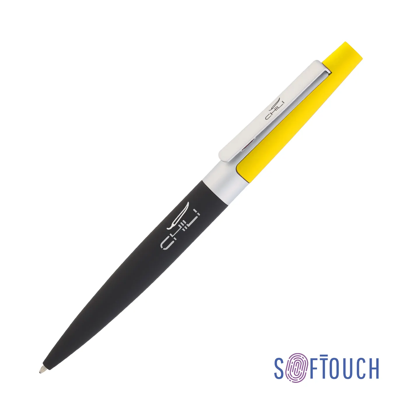Ручка шариковая "Peri"покрытие soft touch, Желтый