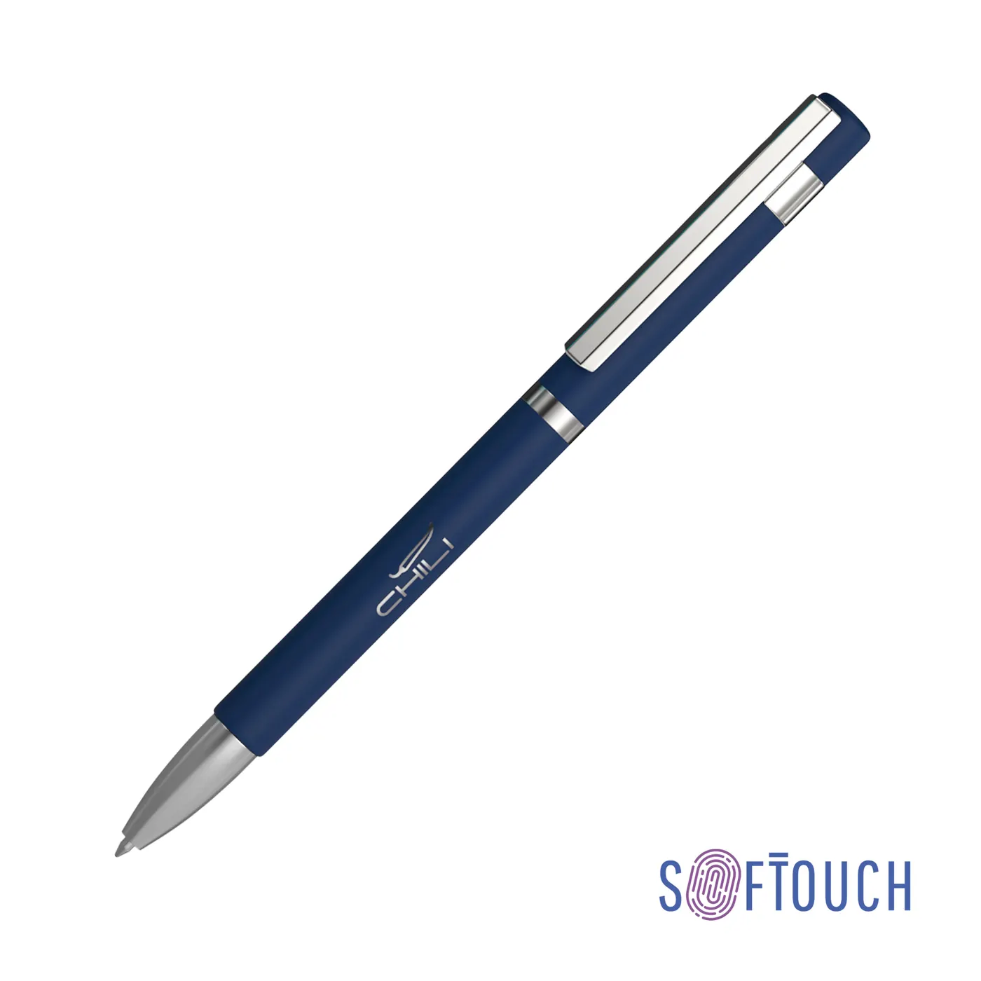 Ручка шариковая "Mars", покрытие soft touch, Темно-синий
