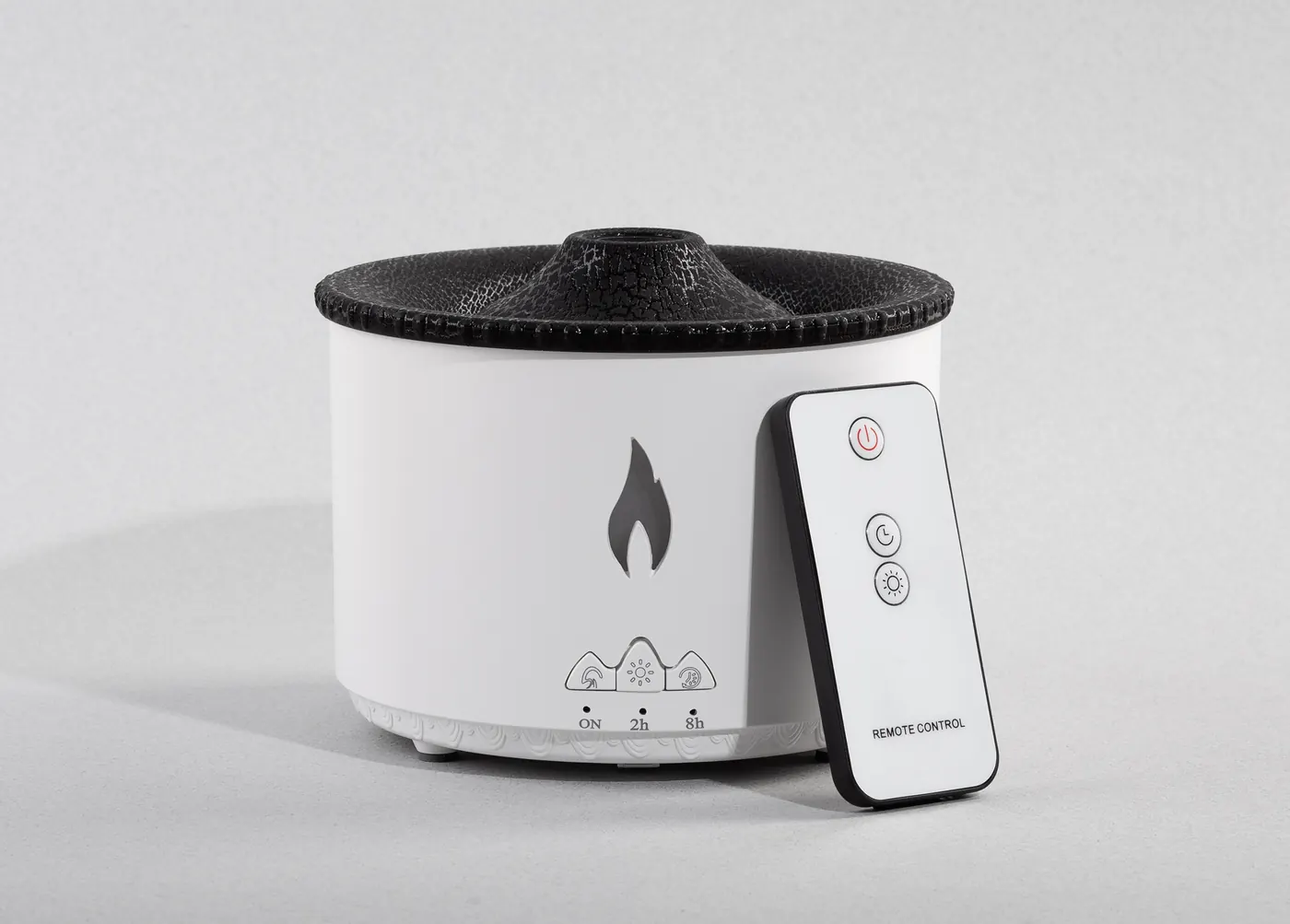 Увлажнитель воздуха "Smart Volcano"с пультом ДУ, функцией ароматерапии и интерьерной подсветкой, Черный