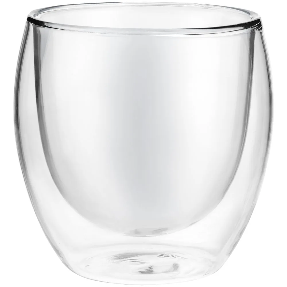 Стакан с двойными стенками Glass Bubble, черный