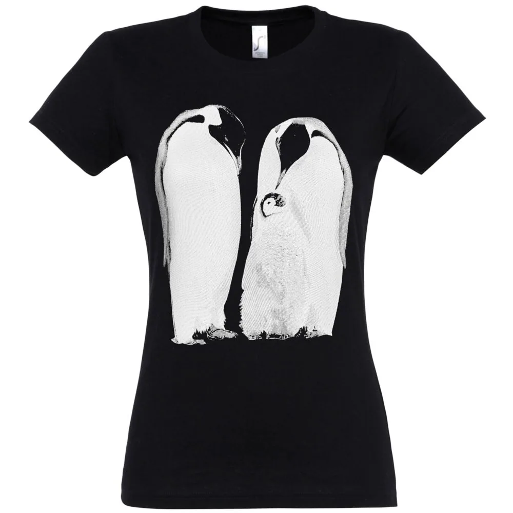 Футболка женская Like a Penguin, черный