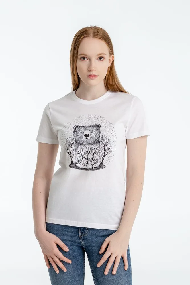 Футболка женская Bear, черный