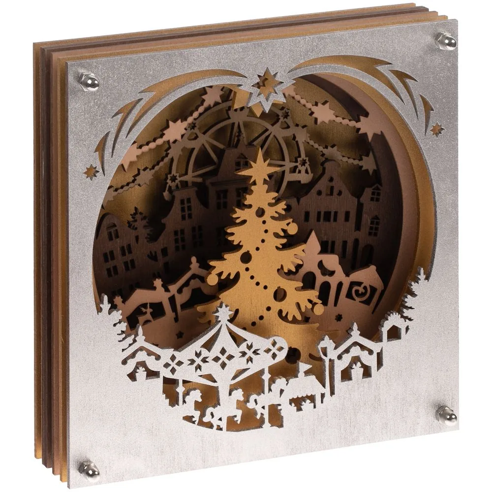 Светильник Merry Christmas, черный
