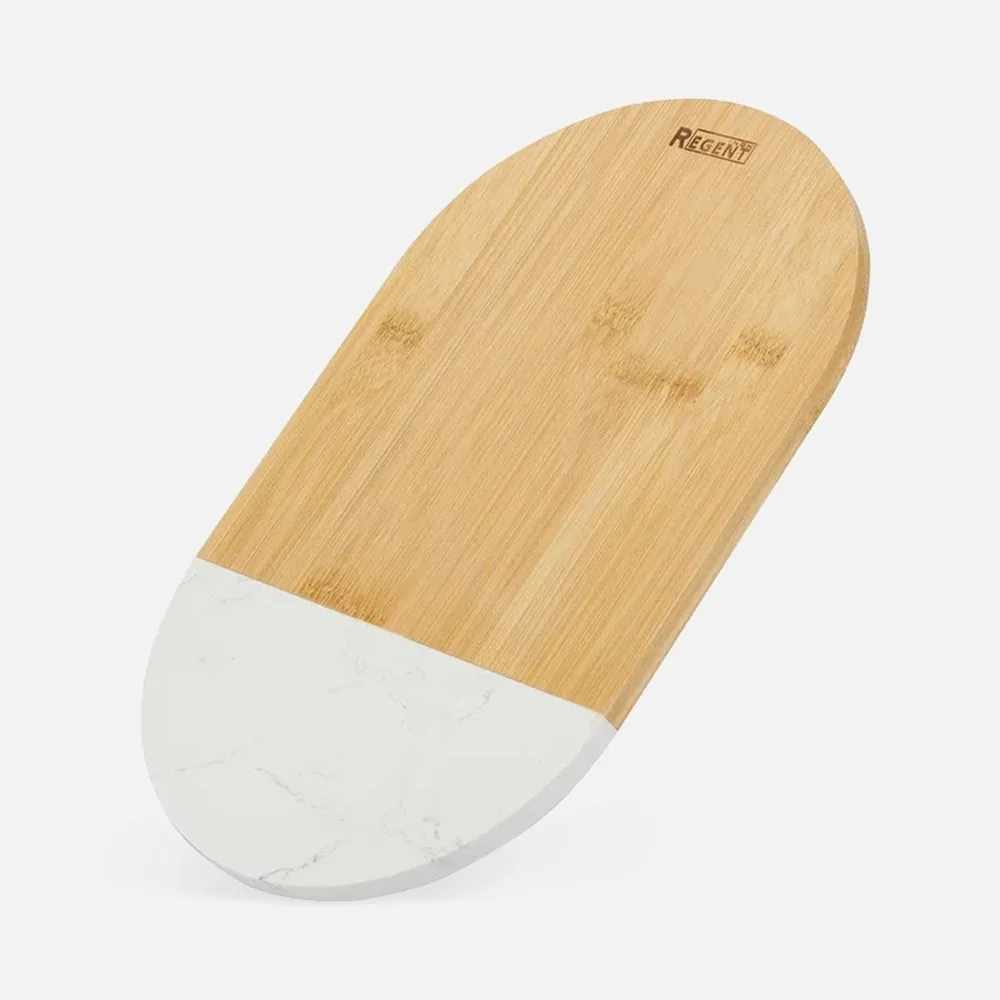 Доска разделочная Linea Bamboo, овальная, черный