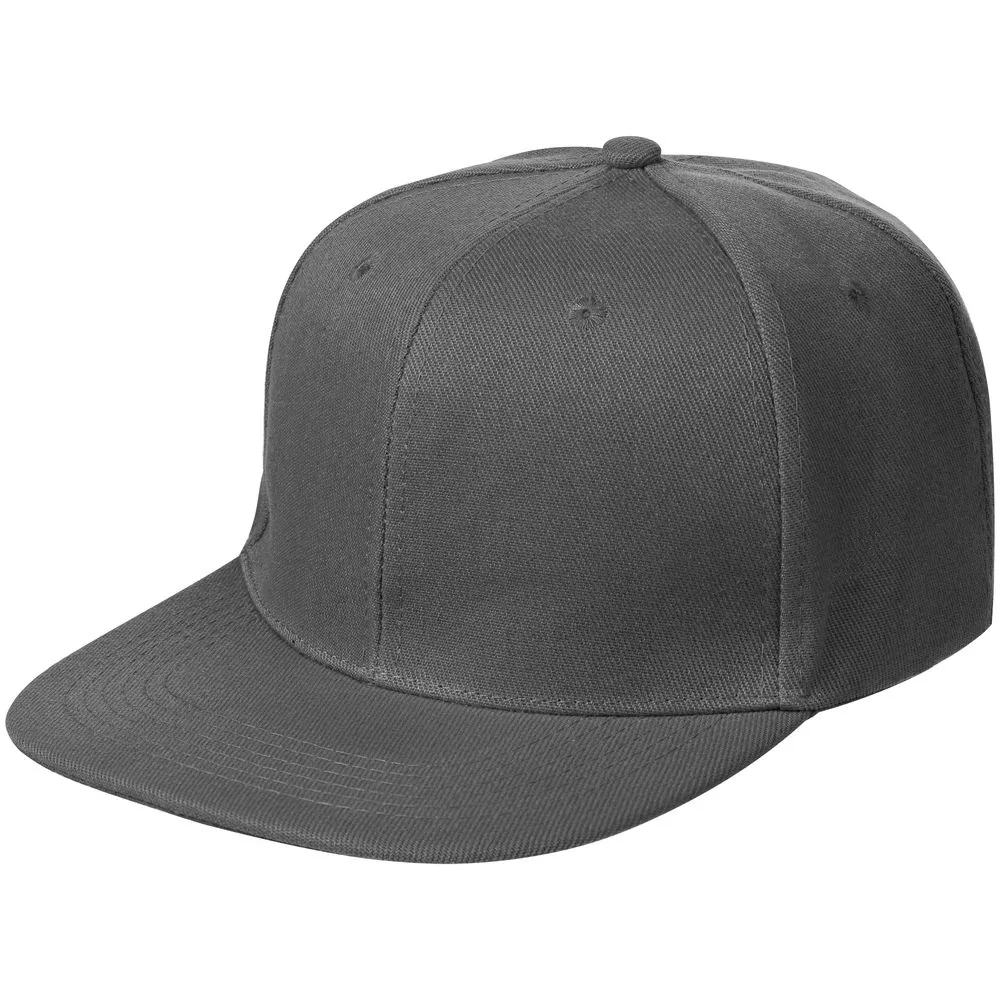 Бейсболка Snapback с прямым козырьком, черный