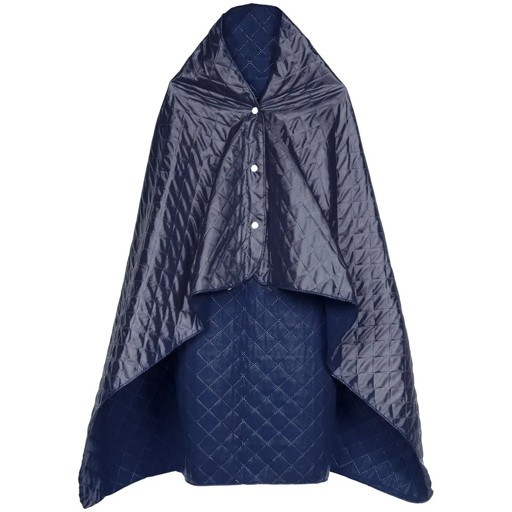 Плед-пончо для пикника SnapCoat, черный