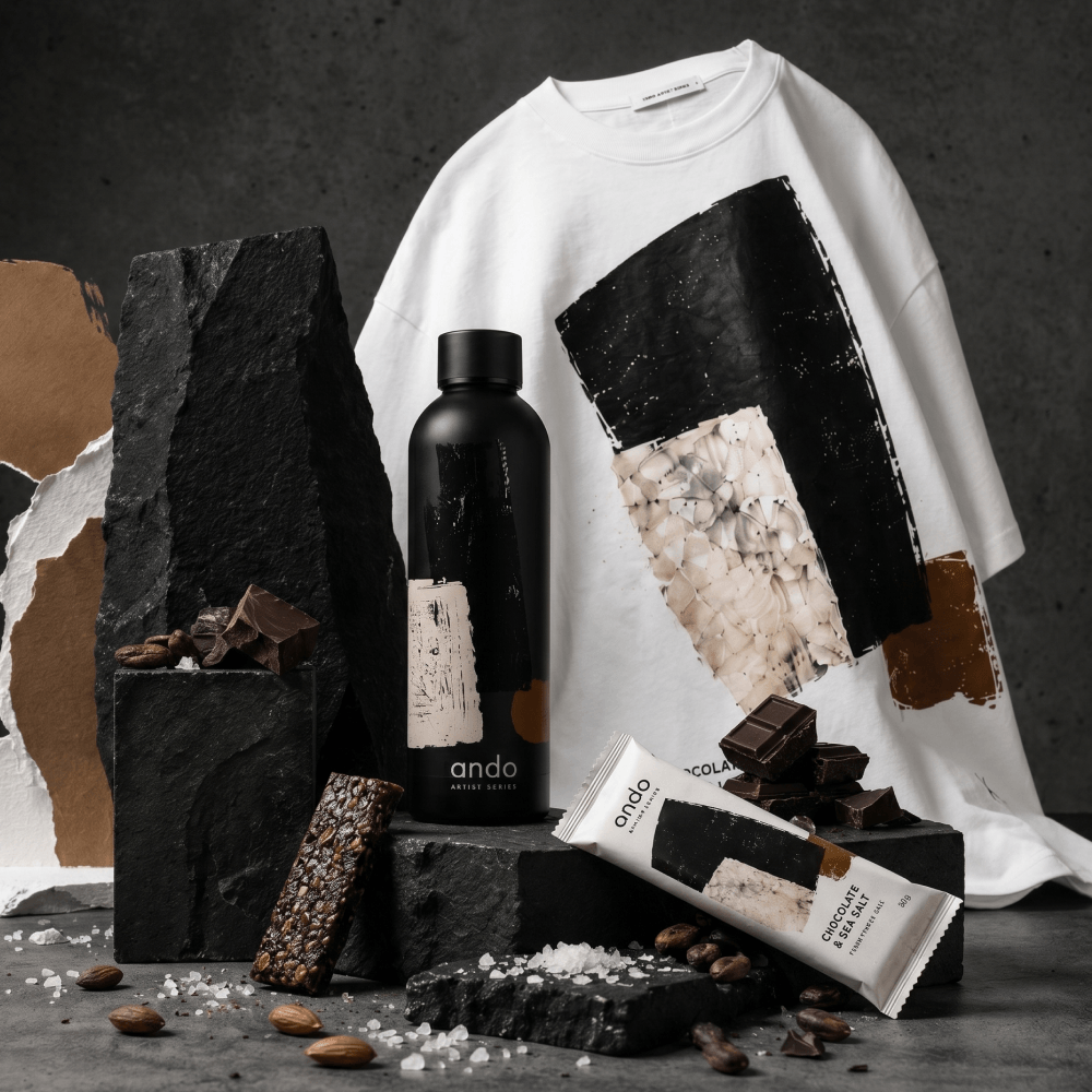 Капсульный мерч Chocolate & Sea Salt: футболка, бутылка и батончик
