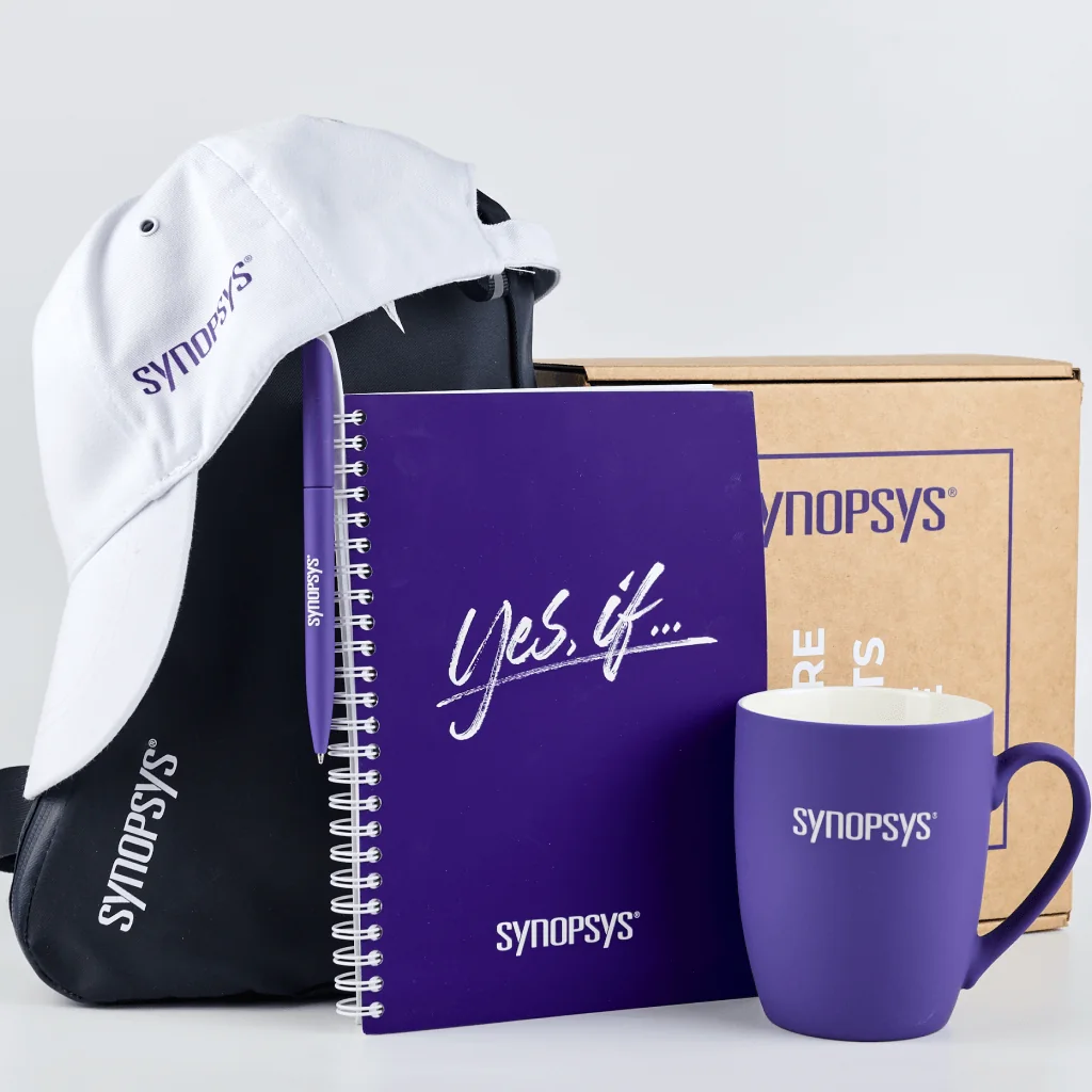 Welcome pack для Synopsys с поясной сумкой в коробке