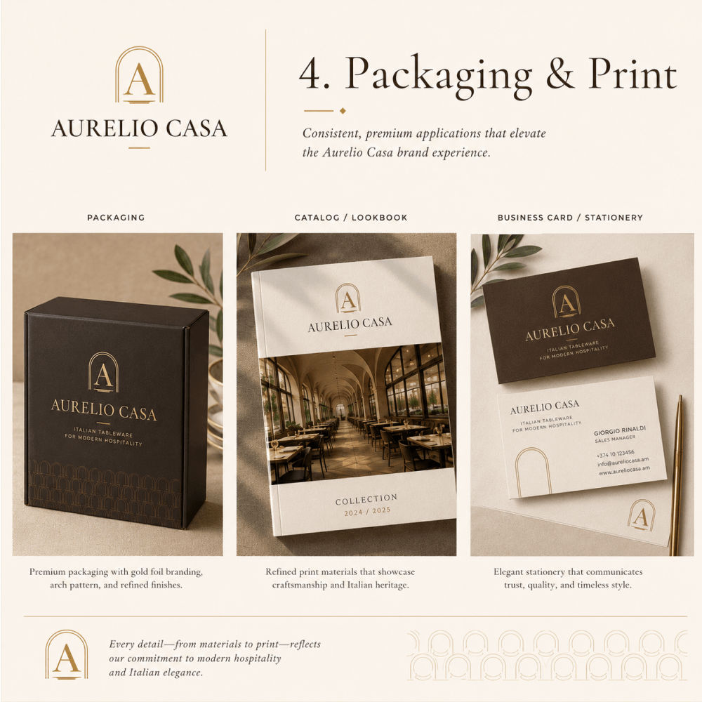 Брендинг и дизайн для AURELIO CASA: фотография реализованного проекта 7