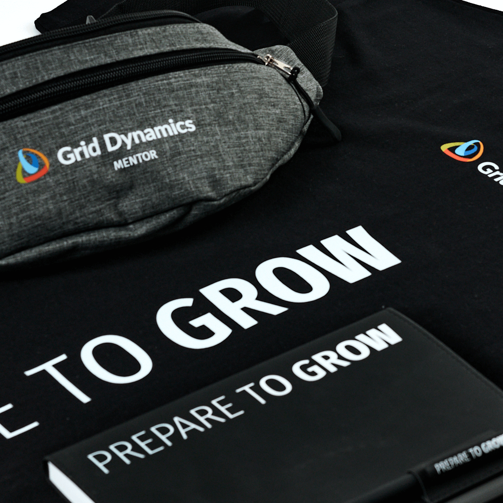 DTF-печать Prepare to Grow формата A3 на спине футболки